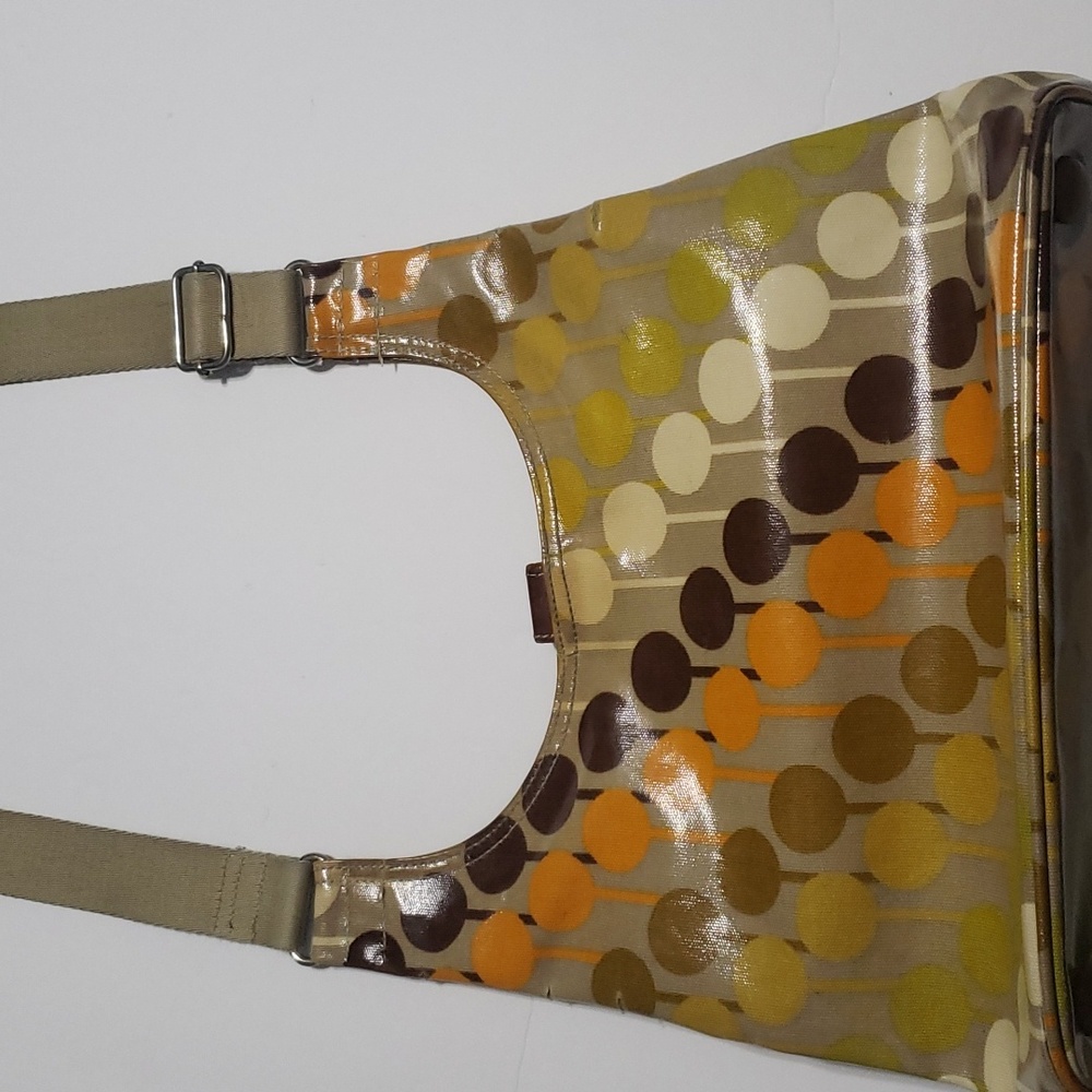 Orla Kiely Beige Multicolor Dot Stem Crossbody Bag